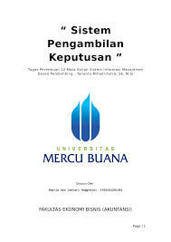 Maybe you would like to learn more about one of these? Pdf Sistem Pengambilan Keputusan