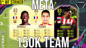 Denzel dumfries (denzel justus morris dumfries, born 18 april 1996) is a dutch footballer who plays as a right back for dutch club psv, and the netherlands national team. Best Meta 150k Team 5 Weak Foot Players Squad Builder To Get More Wins Fifa 21 Ultimate Team Youtube