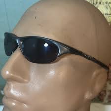 Rare Vintage 1st Gen Oakley Half Jacket 1.0 Gray Silver Sunglasses