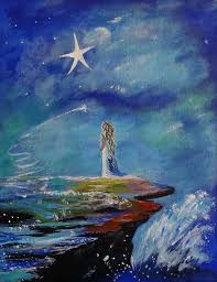 Wishing On A Star Painting Little Wishes By The Sea By Leslie Allen Art Star Art Celestial Art