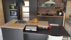 renovation cuisine equipee sur mesure label metal brosse cuisinella cuisine moderne meuble cuisine