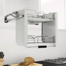 Increase the accessibility of everything you keep in your kitchen cabinets with the 600mm pull out basket for 600mm wide cabinets. Rev A Shelf Pull Down Shelf System For 600mm Cabinet Bunnings Australia