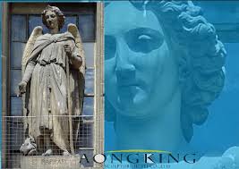 Archangel Raphael sculpture marble