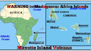 Image result for Mayotte's  volcano