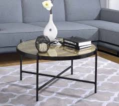 Modern glass coffee table naturo 2 black solid wood contemporary best quality. Acme 84640 Brayden Studio Cheriton Bage Ii Glass Top Black Finish Frame Round Coffee Table