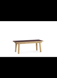 Features include reclaimed fir construction in a natural finish with black iron hairpin legs which adds. Slice Coffee Table 42 X 100 Cm Linoleum Linoleum Norden Living