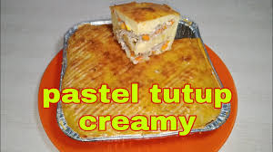 Berbeda dengan pastel goreng, pastel tutup ini juga biasa disajikan dalam pinggan atau cup alumunium, dan cara memasaknya pun dengan pastel tutup juga bisa dijadikan sebagai makanan pengganti nasi, karena bahan kulitnya terdiri dari adonan kentang. Resep Pastel Tutup Creamy Youtube