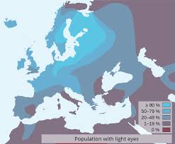 Europe Is A Blue Eyed Continent Blue Eyes Map Europe