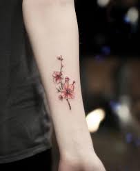 Cherry Blossoms Tattoo By Alex Inked On The Left Forearm Cherry Blossom Tattoo Blossom Tattoo Flower Tattoo On Ankle
