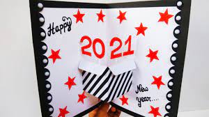 Suraj ki tarah chamakta rahenaapki zindagi aur sitaron ki tarah. Happy New Year Card 2021 How To Make New Year Greeting Card New Year Card Making Handmade Easy Youtube