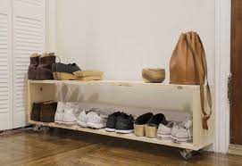 Not all organizers fit in the mudroom or entryway. Small Space Diy A Perfect Shoe Rack For A Narrow Entryway The Organized Home