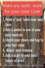 How To Make Any Outfit Work For Your Color Code Tabitha Dumas Work Outfit Color Coding Shades Of Dark Blue