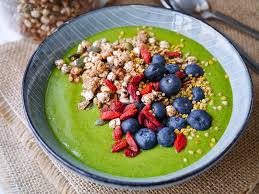 Green Vegetable Smoothie Bowl (no fruit)