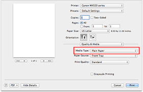 The settings in the printer printing preferences window are valid. Canon Pixma Manuals Mx520 Series Printing With Easy Setup