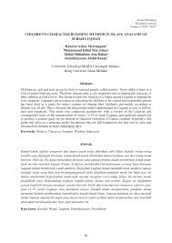 Kajian kes ini adalah hak milik kolej universiti teknologi tun hussein onn. Pdf Children S Character Building Method In Islam Analysis Of Surah Luqman