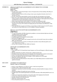 So if you have experience with tools like salesforce, powerpoint, yesware, orgchartplus, linkedin inmail, or linkedin sales navigator, you'll want to include them on your resume. Software Sales Representative Resume Samples Velvet Jobs