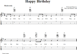 Happy Birthday Ukulele Tab Ukulele Tabs Songs Ukulele Happy Birthday Ukulele