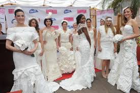 However, cutting corners on your wedding dress could win you some extra money for the honeymoon. Marina Maitland Wedding Dress Toilet Paper Wedding Dress Contest 2019 Judges