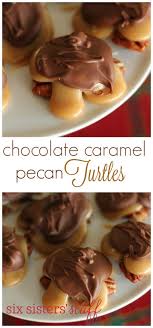 See you tomorrow for a chocolate free i only made half a batch of caramel, as the ingredients below indicate. Chocolate Caramel Pecan Turtles Recipe From Sixsistersstuff These Turtles Make A Great Gift Or Dessert For Your Friends Pecan Turtles Recipe Desserts Food