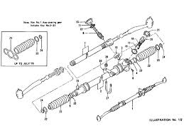 Steering Gear Rack Pinion Type To Jul 73 Datsun Datsun 240z Gear Rack