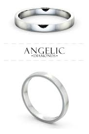 Ladies Plain Wedding Ring 18k White Gold Flat Round Diamond Wedding Rings Diamond Wedding Rings Beautiful Diamond Rings