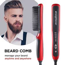 Curl your hair with these stylers. Multifunctional Beard Straightener Hair Styler Brush Tool Heat Ceramic Electric Straightening Iron Hair Curler Care Hot Comb Curling Irons Aliexpress