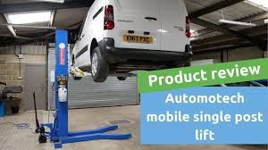 Mayflower blacksmith four post lift car lift storage service 8000 lb pro 8000. Review Of The Automotech As 7251 Mobile Single Post Vehicle Lift Youtube