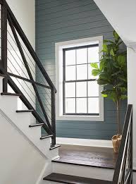 Get inspired by these creative ideas to take a staircase walls and banisters to the next level. 7 Ideas For Beautifully Painted Staircases Benjamin Moore