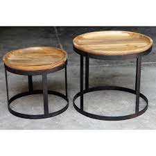 With its round top and straight legs, this lleida coffee table represents a contemporary piece. Industrial Vintage Iron Metal Solid Wood Small Coffee Table S 2 Buy Hammered Metal Coffee Table Solid Birch Wood Coffee Tables Homemade Coffee Table Product On Alibaba Com