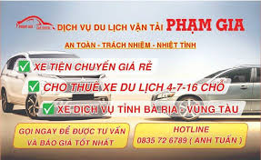 Dịch Vụ Du Lịch Vận Tải Phạm Gia | Vung Tau