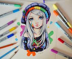 I Am Art By Lighane What Does Art Mean To You Copic Art Drawings Cute Drawings