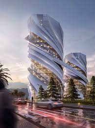 It provides restructuring and expansion of the existing building. Design For Twin Office Buildings Rendered In Lumion 9 By Ø¹Ù…Ø§Ø±Ø© Ø§Ù„ÙÙˆØªÙˆØ´ÙˆØ¨ And Mohanad Alba Futuristic Architecture Skyscraper Architecture Amazing Architecture