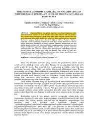 Penerapan algoritma dijkstra dalam kehidupan sehari hari. Pdf Implementasi Algoritma Dijkstra Dalam Pencarian Lintasan Terpendek Lokasi Rumah Sakit Hotel Dan Terminal Kota Malang Berbasis Web Aan Riandi Academia Edu