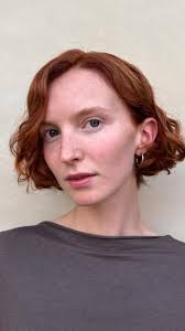 Refresh for @beckyskirrow 🧡, #copper #tint #gingerhair #redhead  #naturaltexture #curls #diffuser #bob #aveda #londonhaircolourist  #dominicroachcolour