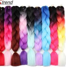 You've probably heard of crochet braids, but how much do you really know about them? Ù© Û¶xtrend Ombre Kanekalon Jumbo Braids Hair 24inch 100g Synthetic Crochet Braids Hair Extensions Fiber For Women Pink Green Blue Repair Tool 065