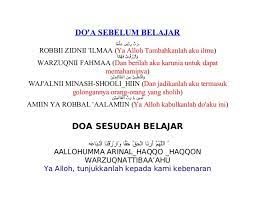 38659465 Do A Sebelum Belajar