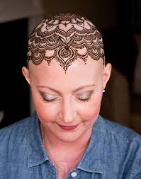 Then on saturday my girlfriend michelle came over and decorated my head with a henna tattoo (also known as mehndi) using the henna cones my neighbor angela so generously lent me last. No Hair Don T Care Henna Party The World Is At Your Feet