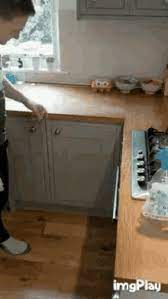 If you're considering oak kitchen cabinets, one thing you'll need to sign off on initially is the color. Empty Cabinet Gifs Tenor