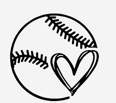 Personalize Anything With This Baseball Softball Heart Show Your Love For The Game Cricut Projects Vinyl Cricut Softball Crafts