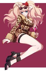 Junko in her leopard dress (Despair Arc) : r/danganronpa