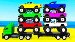 Kids learning videos & animation. Learn Colors W Monster Truck Learn Numbers For Kids W Cars Cartoon Learning Video Youtube