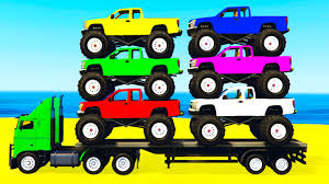 Babyfirst learn colors, abcs, rhymes & more. Learn Colors W Monster Truck Learn Numbers For Kids W Cars Cartoon Learning Video Youtube
