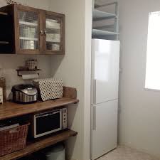 キッチン 冷蔵庫買い替え 上は3段側面も3段 収納棚diy diy などのインテリア実例 2016 05 13 17 44 59 roomclip ルームクリップ 収納棚 diy 収納棚 模様替え