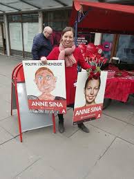 10-årig har tegnet valgplakat for Anne Sina
