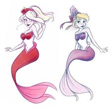 Alana ariel's sister the little mermaid disney makeup tutorial cosplay 2020 | lillee jean. Triton S Blonde Daughters Arista Andrina Mermaid Cartoon Disney Character Art Mermaid Drawings