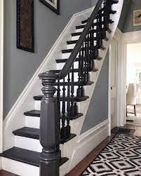 Painted staircase ideas painting paint room via. Top 70 Best Painted Stairs Ideas Staircase Designs Stairway Design House Stairs Stairs Design
