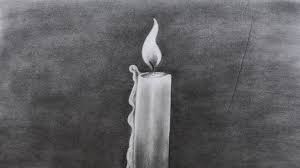 Draw a circle and give it the width of your candle. How To Sketch A Candle Youtube
