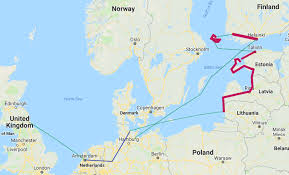 Click on the map to display elevation. Cycling To The Aland Islands Via The Baltics The Next Challenge