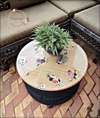 You don't have to spend a lot of money to decoupage a table. Decoupage Coffee Table Paper Fantasees The Craft Blog