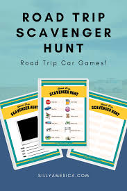 Check spelling or type a new query. Road Trip Scavenger Hunt Free Printables Silly America
